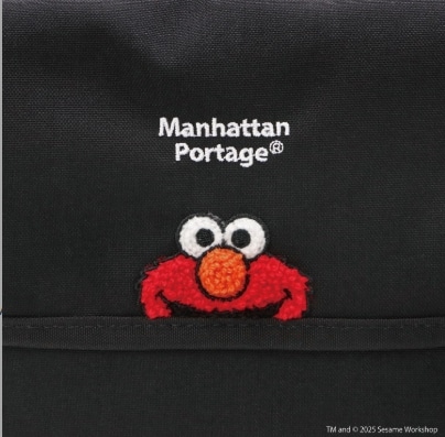 NYLON MESSENGER BAG (XXS) BP W/DIV MGNT 500D CORDURA SESAME ST Black XS