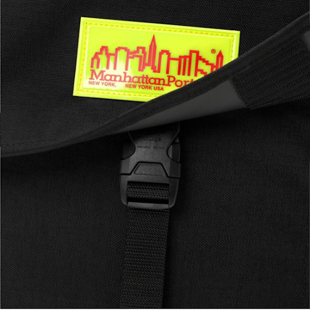 Washington SQ Backpack Reflective Yellow Label(M Black