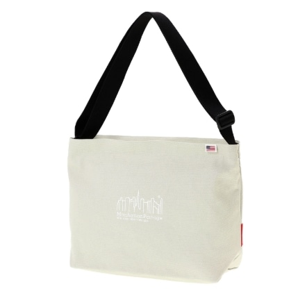 Clearview Shoulder Bag Canvas Oatmeal M