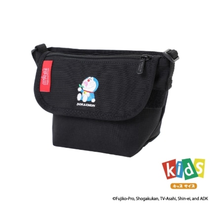 MESSENGER BAG（XXXS）FLAP ZIPPER POCKET DORAEMON 25 Black XS