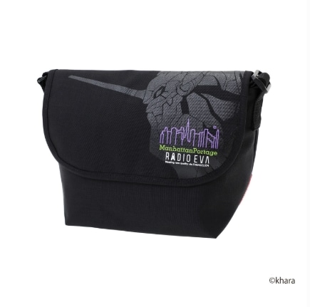 NYLON MESSENGER BAG JR (SM) MGNT REVA Black S