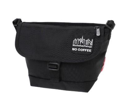 NYLON MESSENGER BAG (XXS) FZP NO COFFEE Black XS