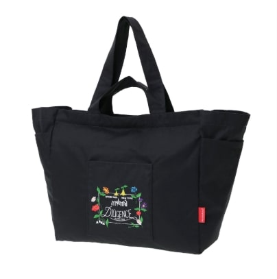 THOMAS PAINE TOTE BAG COMBED COTTON GABARDINE DPL Black Ｌ