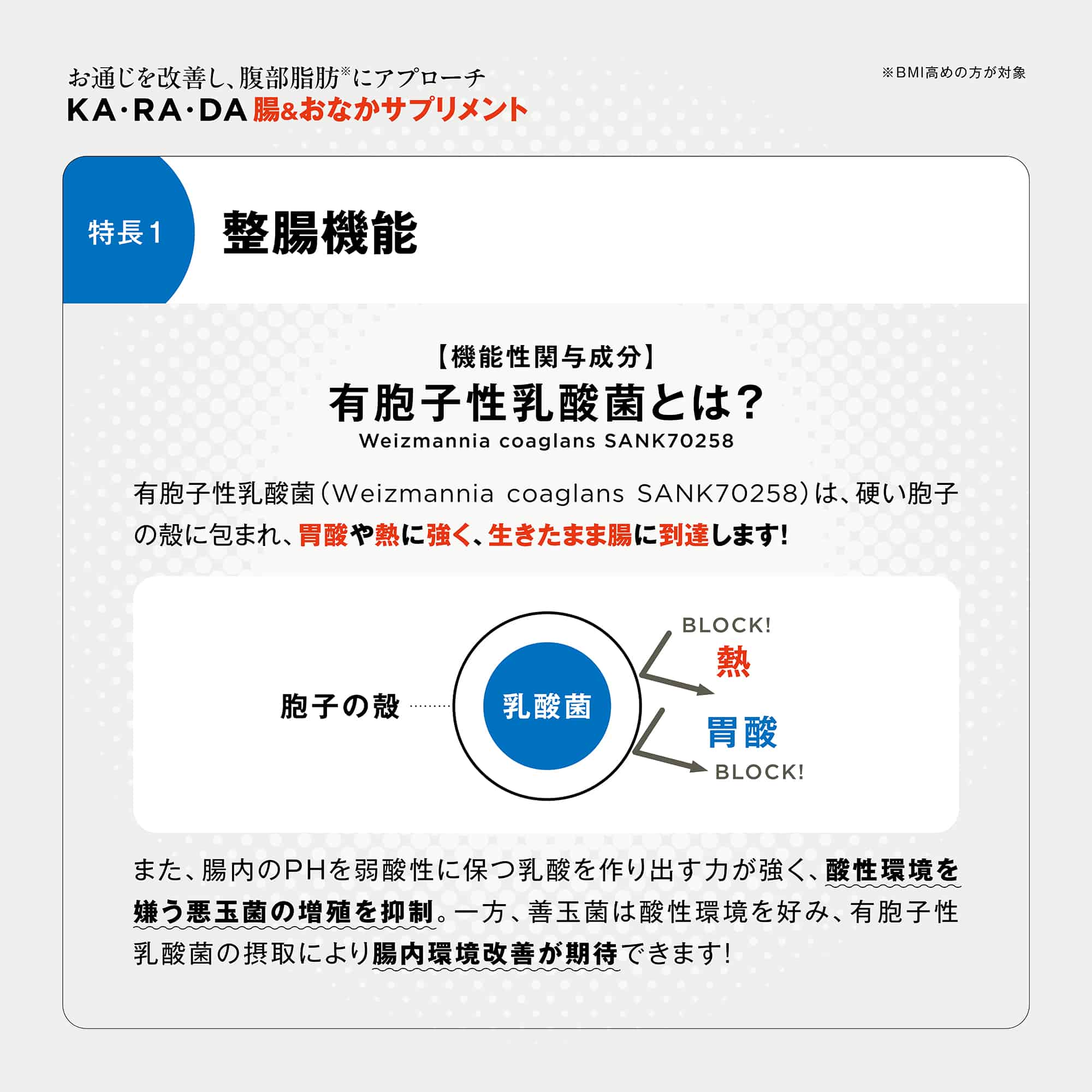 KA･RA･DA 腸＆おなかサプリ(30日分)