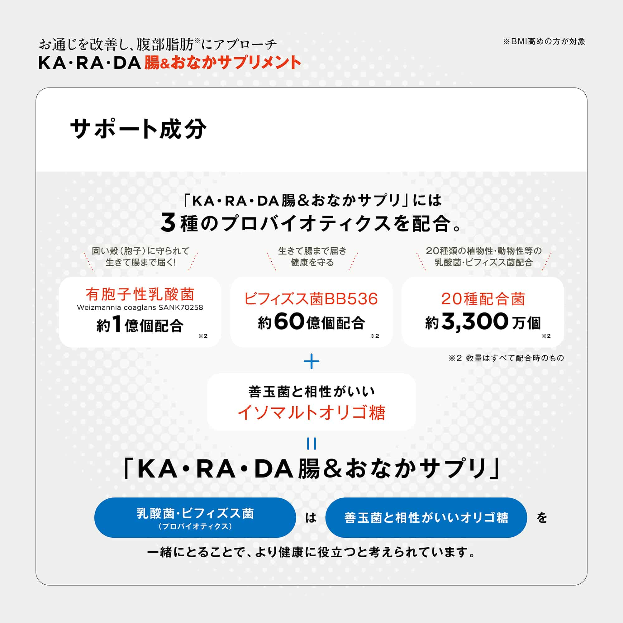 KA･RA･DA 腸＆おなかサプリ(30日分)