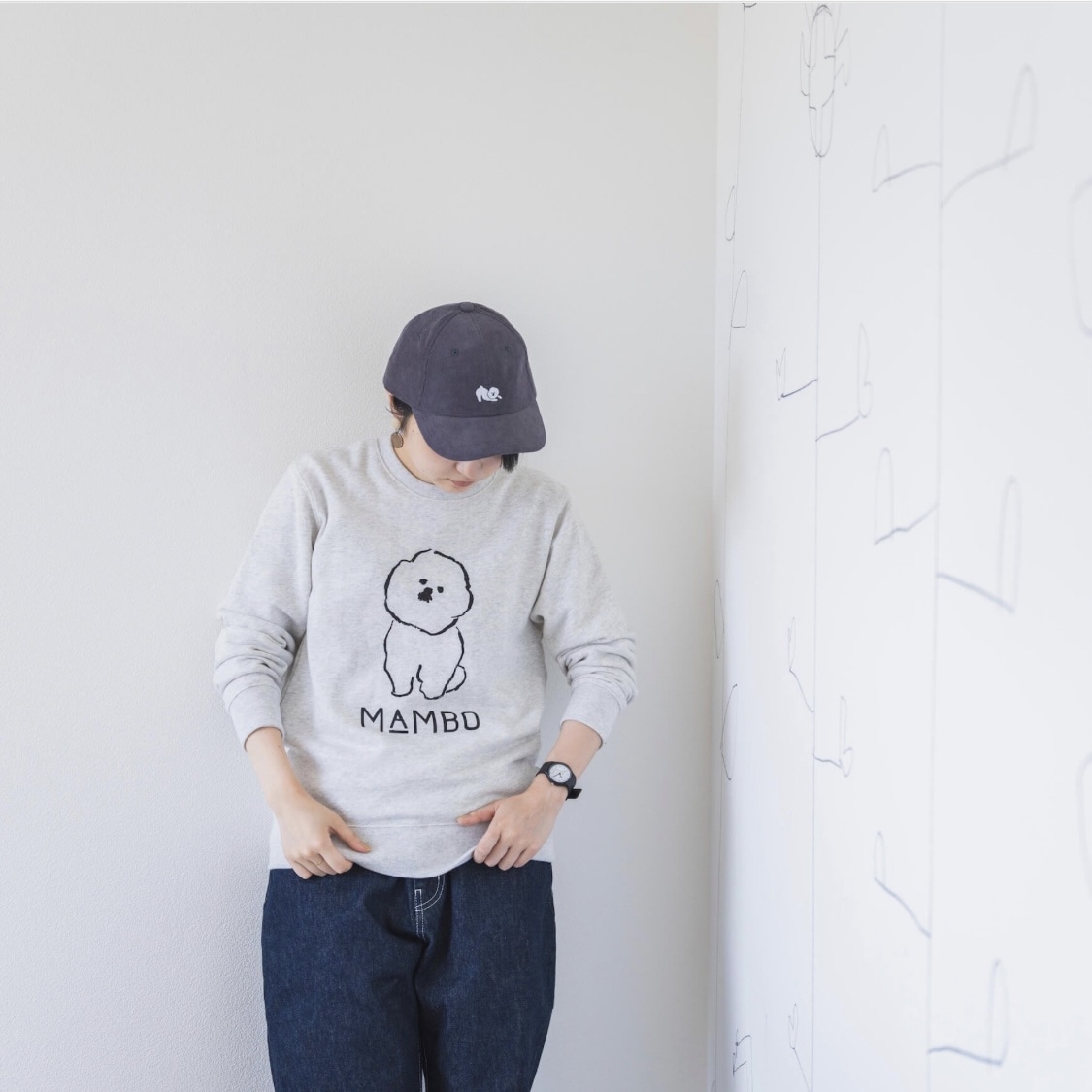 MAMBO 刺繍キャップ 大人用 / DO Original 39チャコール F