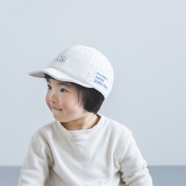MAMBO 刺繍キャップ キッズ用 / DO Original 09ホワイト