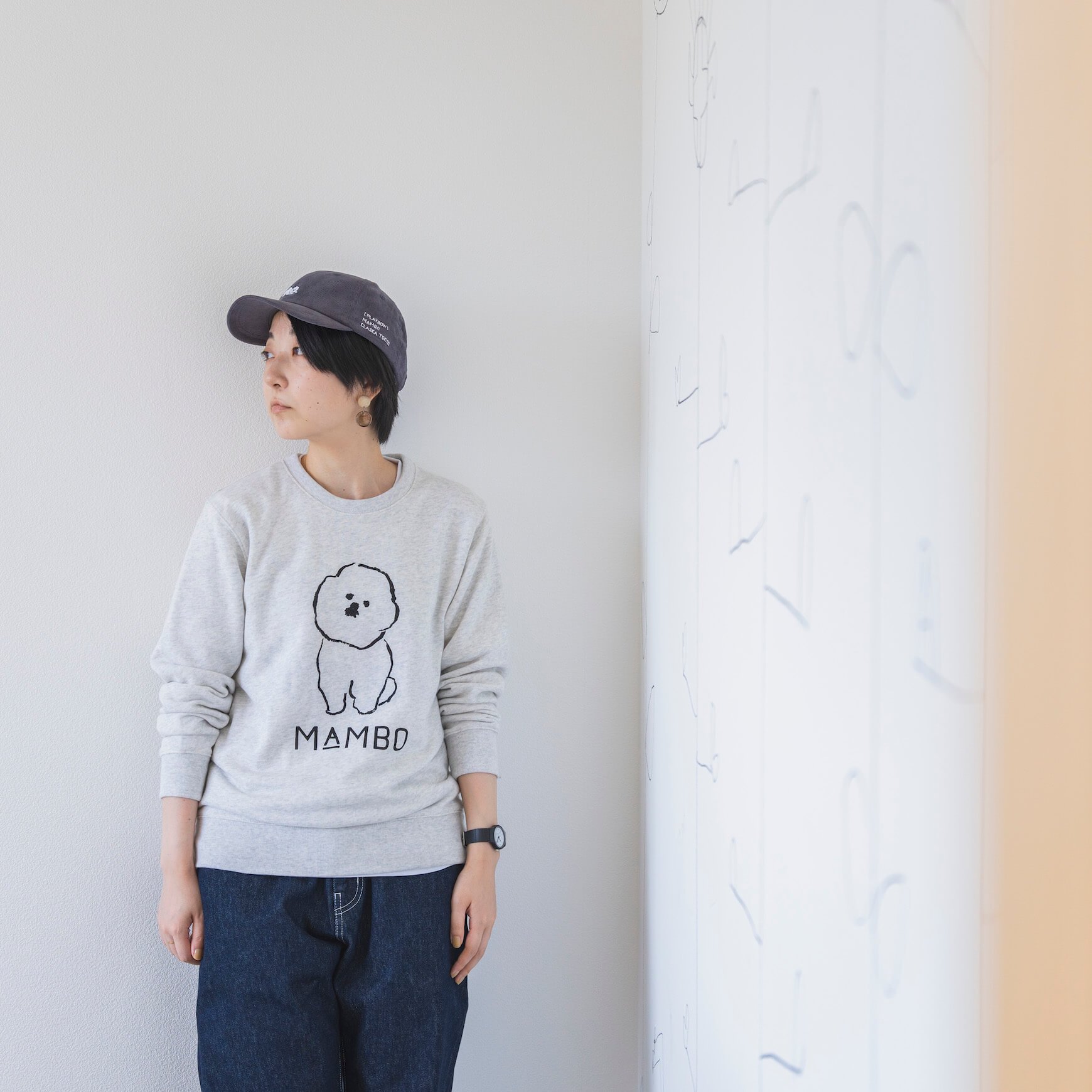 MAMBO 刺繍キャップ 大人用 / DO Original 39チャコール F