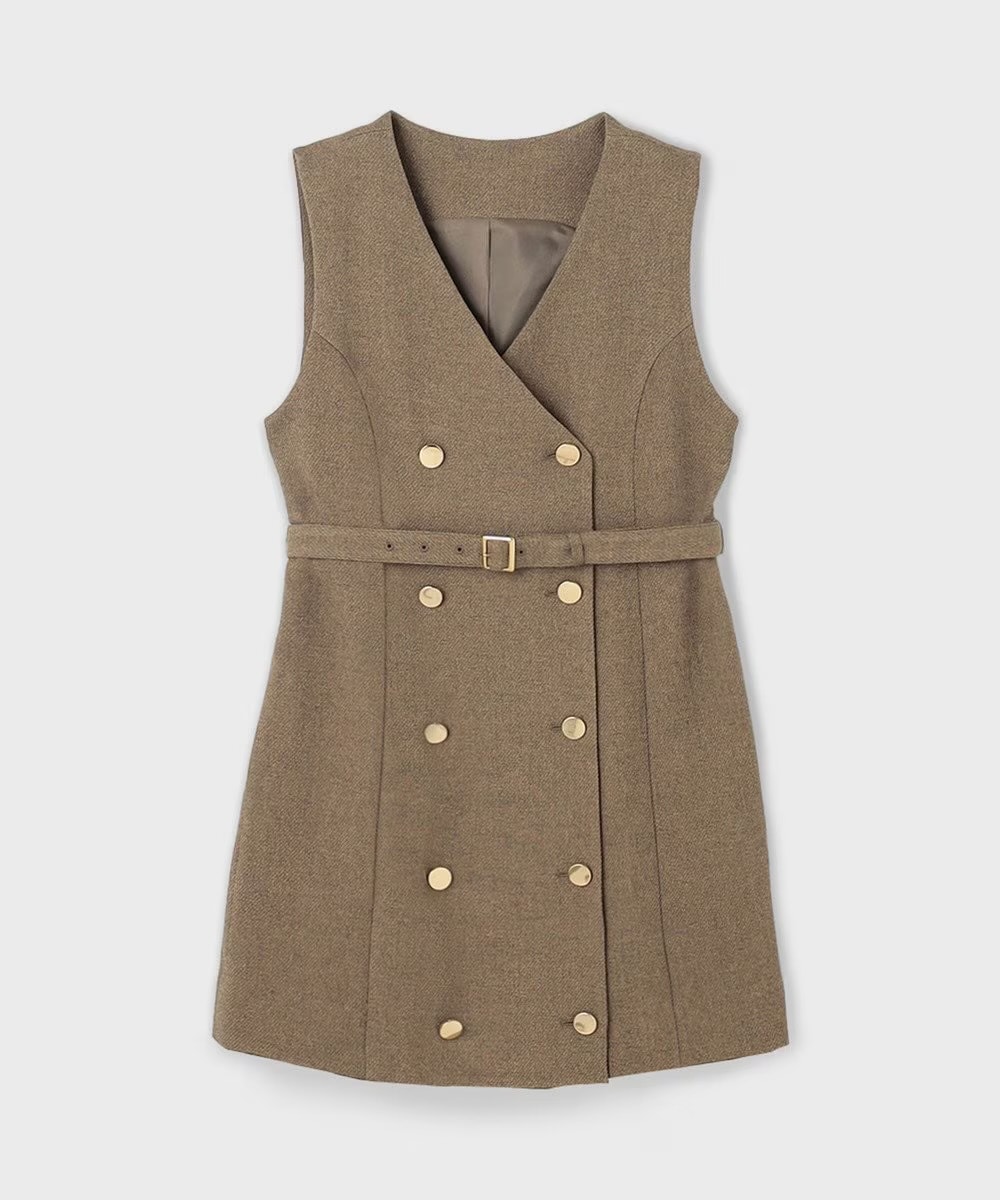 【仙台パルコ】カルゼコンビジレワンピース キャメル 38 キャメル 38