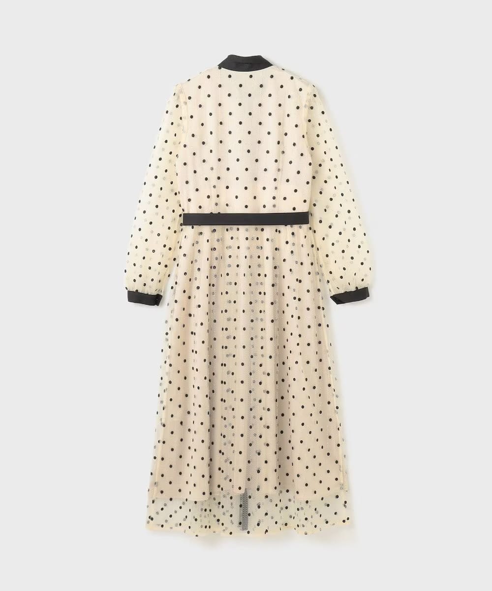 【仙台パルコ】 ビーズ刺繍ドットドレス キナリ 36 キナリ 36