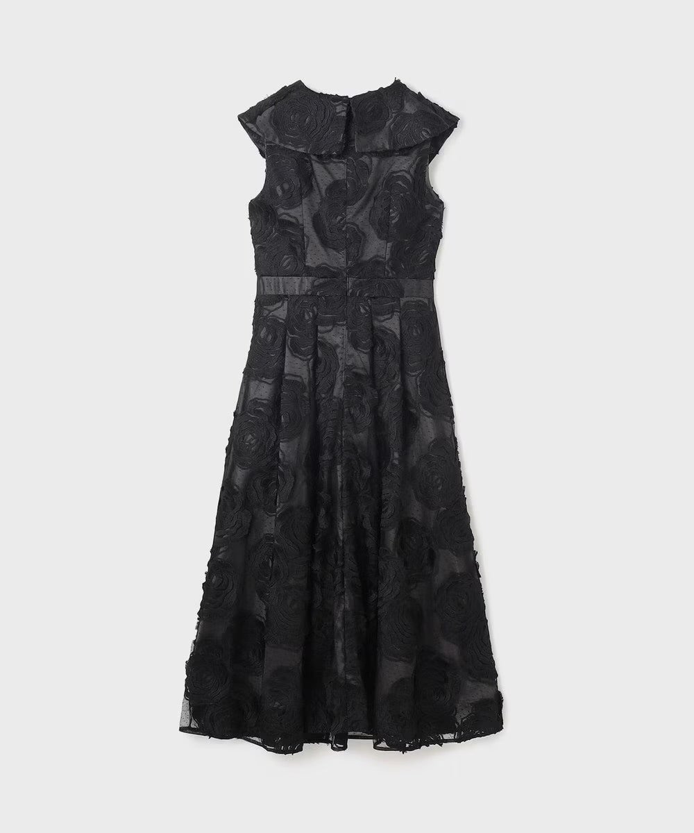 山田様専用 ローズ刺繍ワンピース ブラック 38 ブラック 38