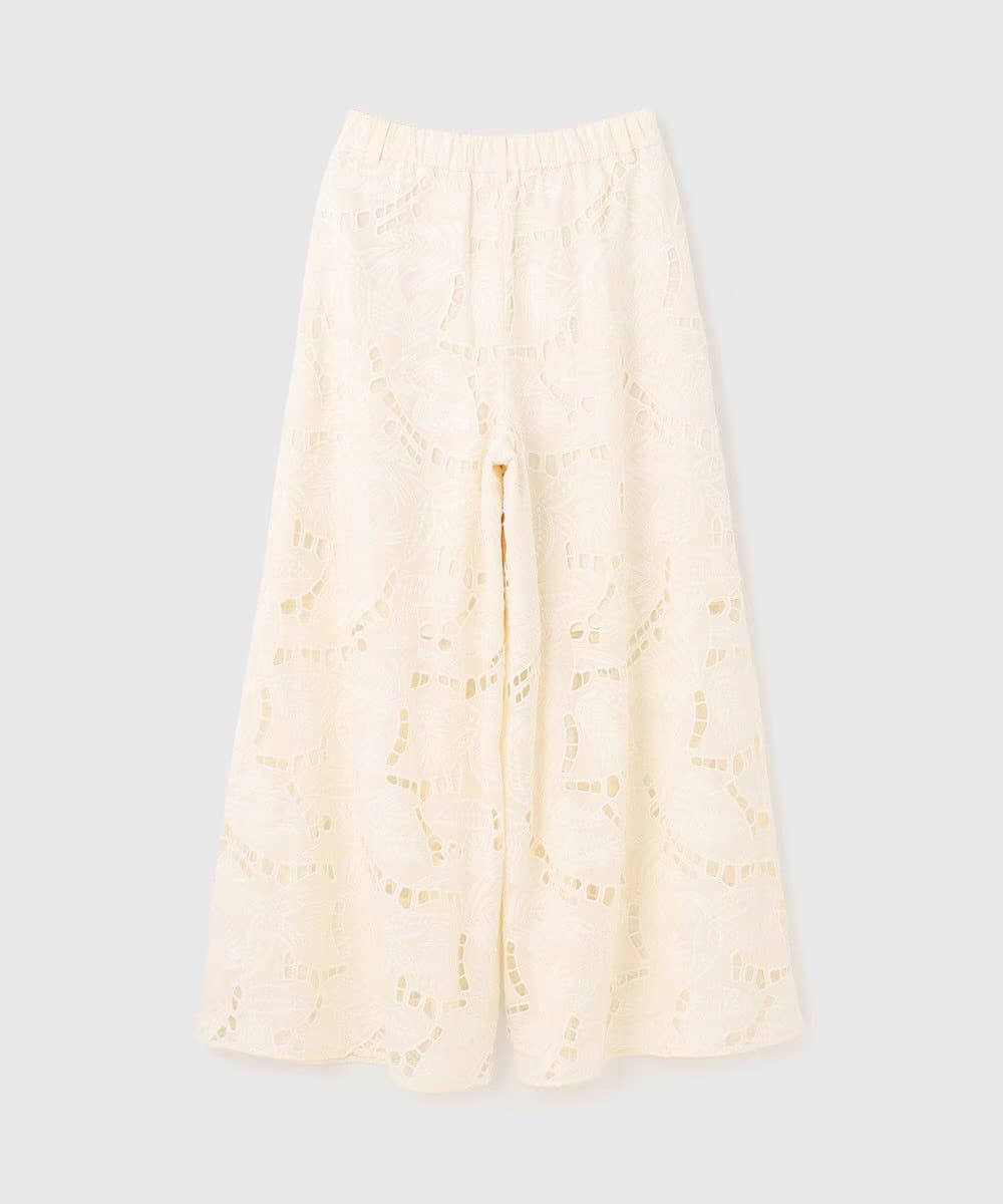  【仙台パルコ】 カットワークバギーパンツ キナリ 38 キナリ 38