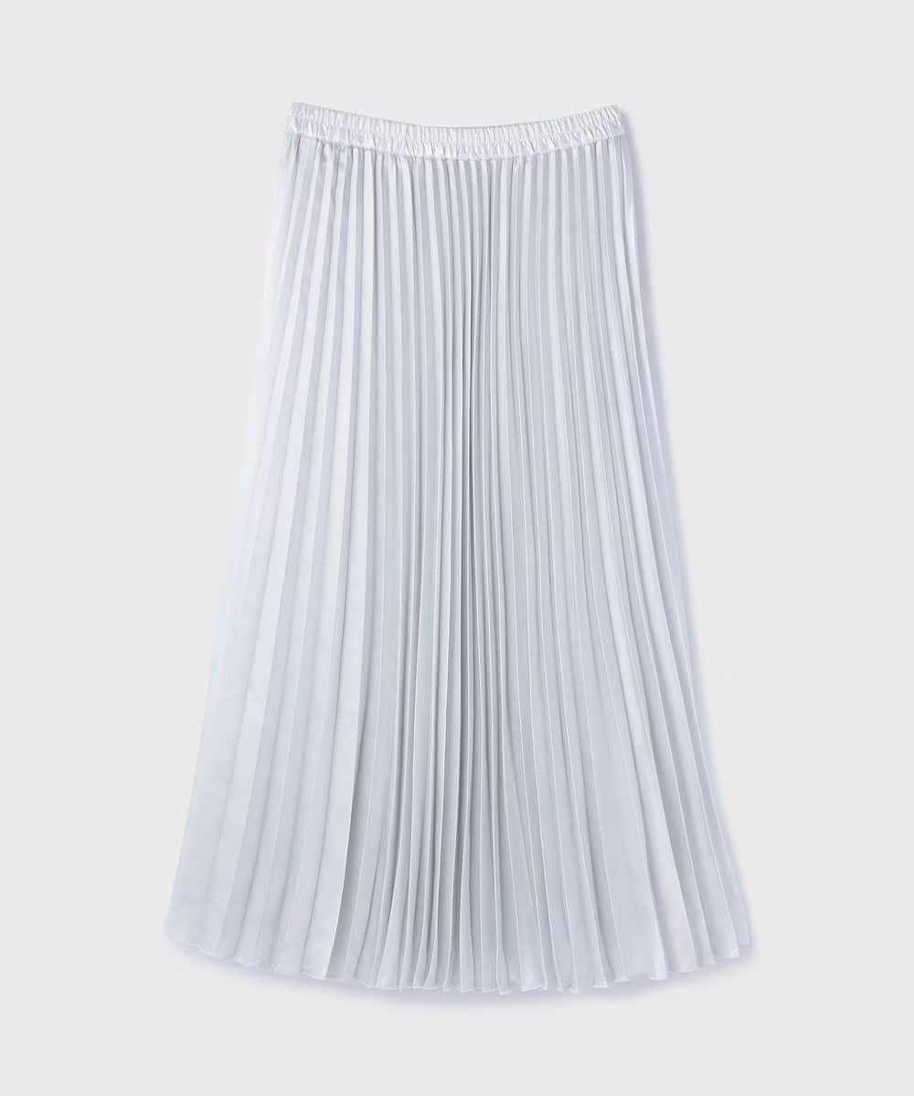 【仙台パルコ】コラボロングプリーツスカート  シルバー 36 シルバー 36