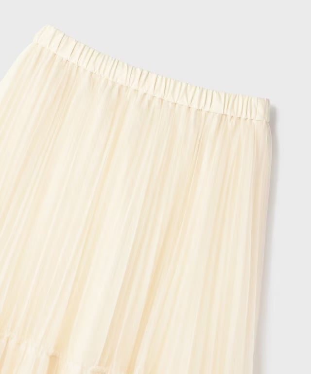 【仙台パルコ】チュールティアードスカート キナリ 36 キナリ 36