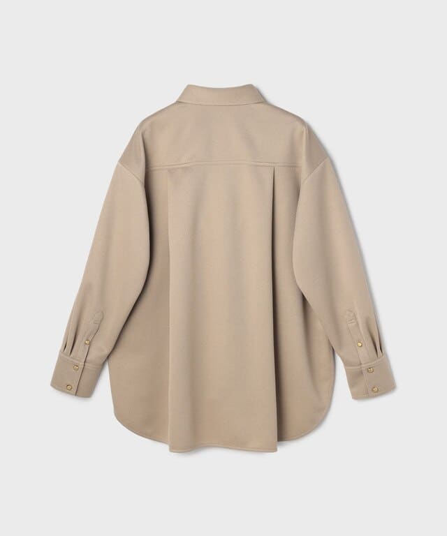 【仙台パルコ】ジャージビッグシャツ ベージュ 38 ベージュ 38