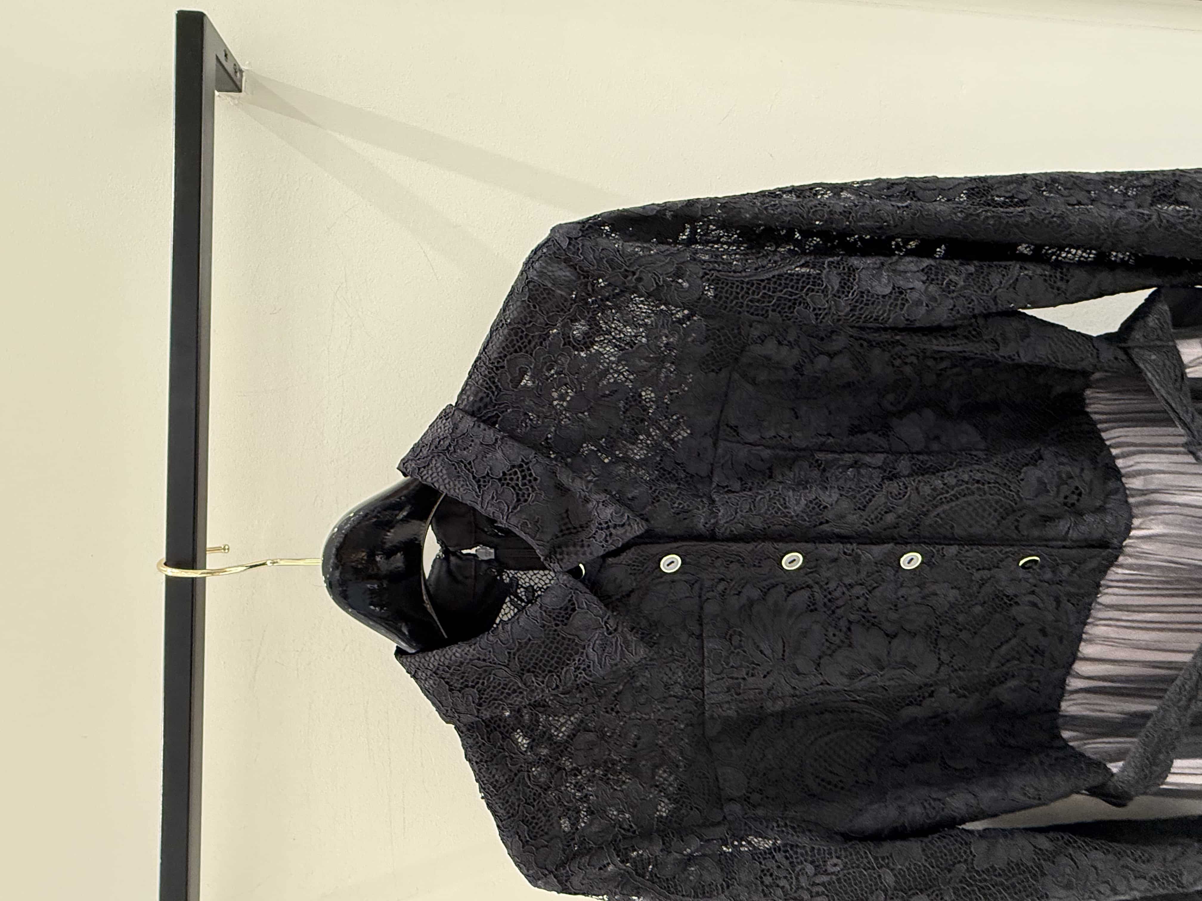 【仙台パルコ】コードレースプリーツワンピース ブラック 38 ブラック 38