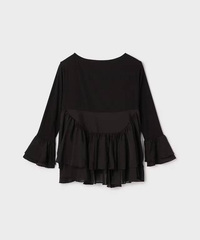 【仙台パルコ】フレアカットトップ ブラック 36 ブラック 36