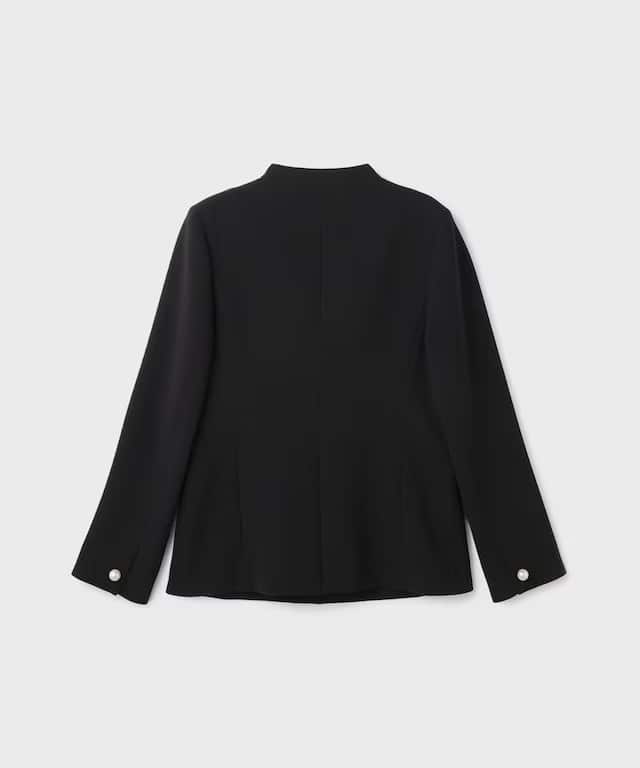 【仙台パルコ】トリアセノーカラージャケット ブラック 36 ブラック 36