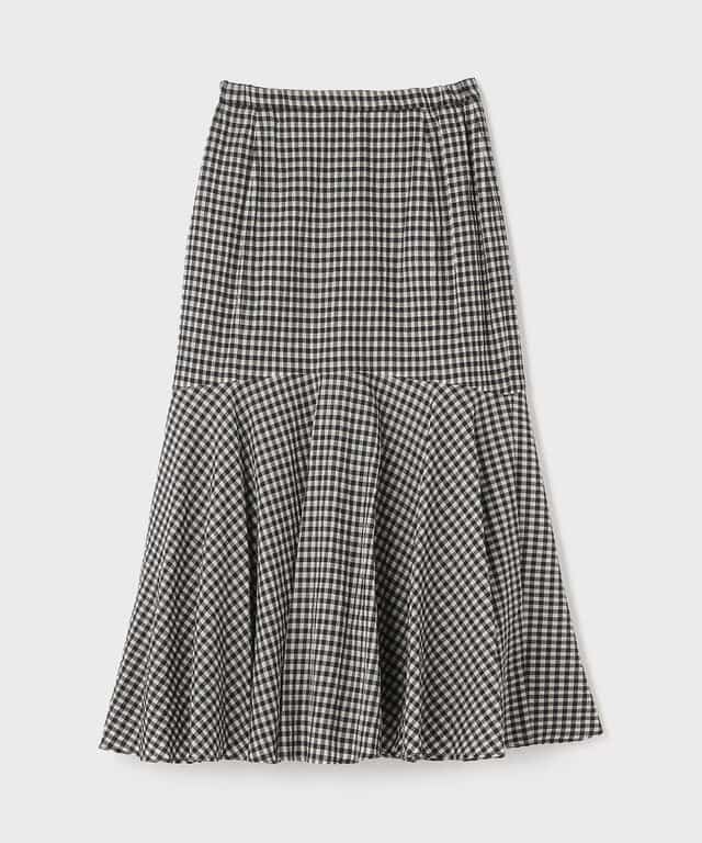 【仙台パルコ】チェックマーメイドスカート ベージュ 36 ベージュ 36