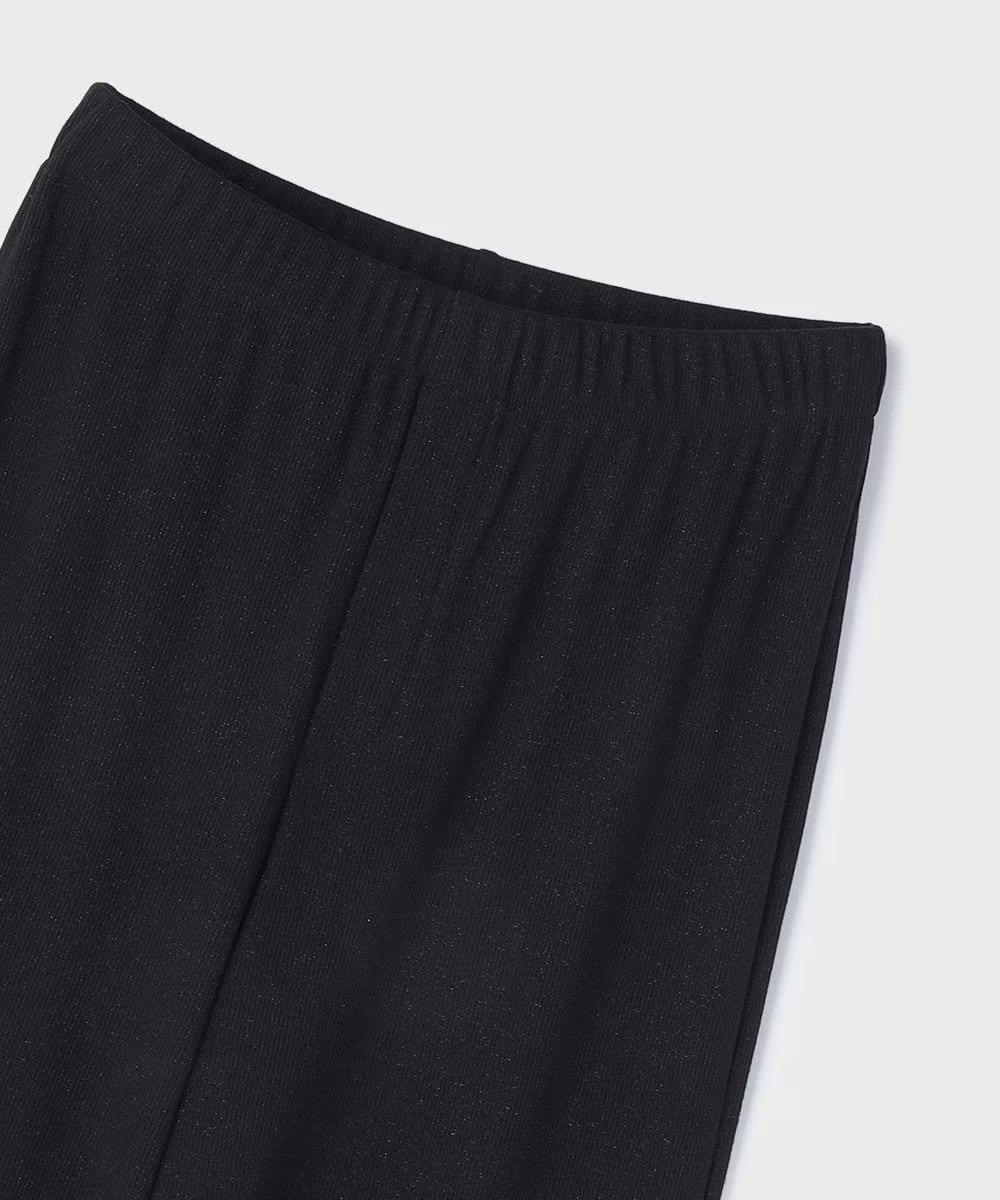 【仙台パルコ】ラメリブジャージパンツ ブラック 36 ブラック 36