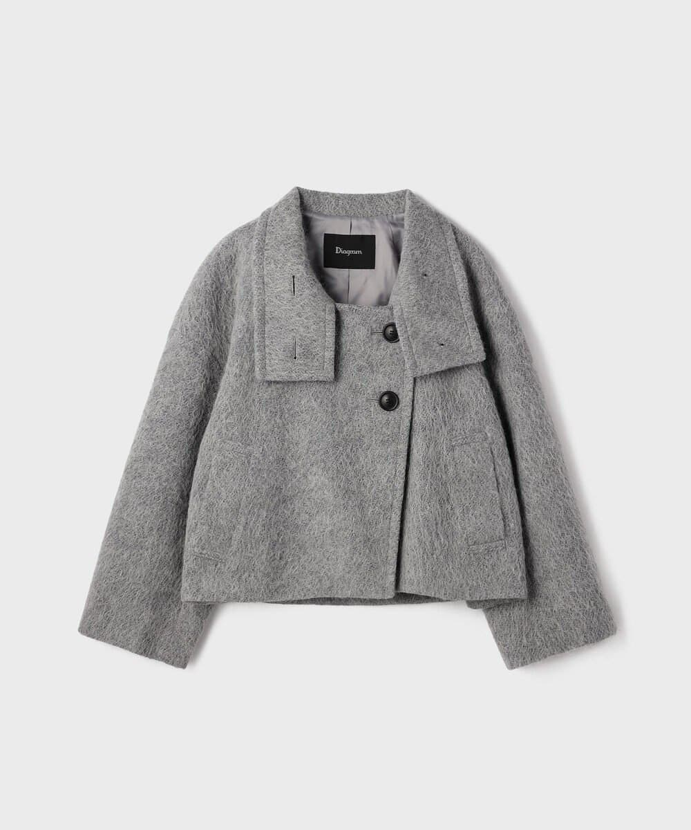 【仙台パルコ】アルパカシャギージャケット グレー 38 グレー 38