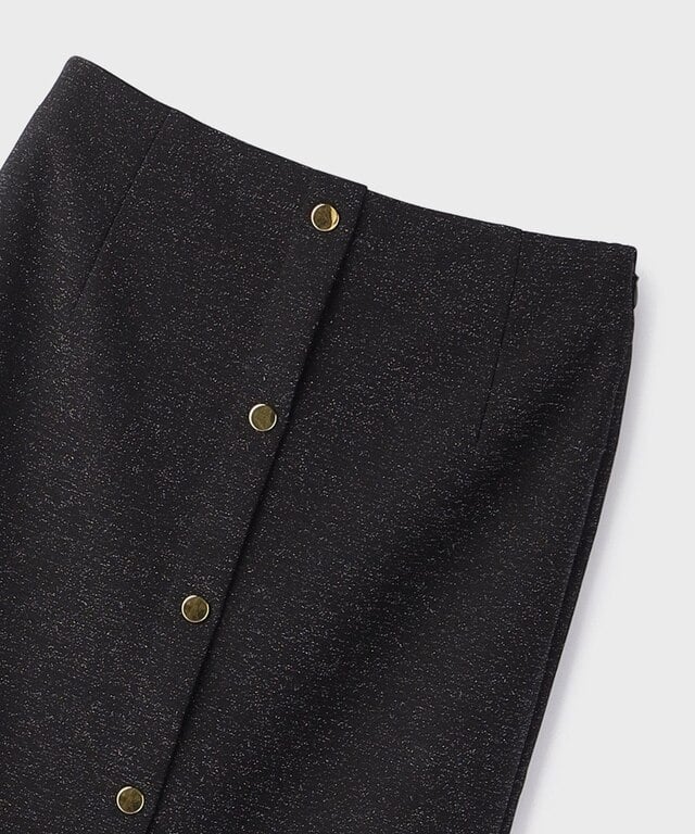 【仙台パルコ】ラメカットスカート ブラック 36 ブラック 36