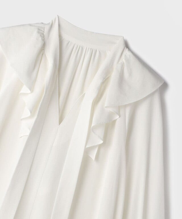 【仙台パルコ】レースコンビフリルカフタンワンピース キナリ 36 キナリ 36