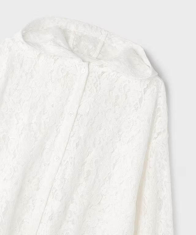 【仙台パルコ】コードレースフーディ ホワイト 36 ホワイト 36