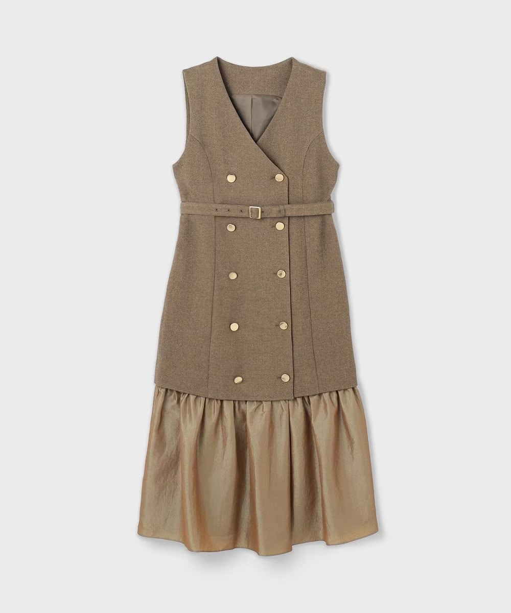 【仙台パルコ】カルゼコンビジレワンピース キャメル 38 キャメル 38