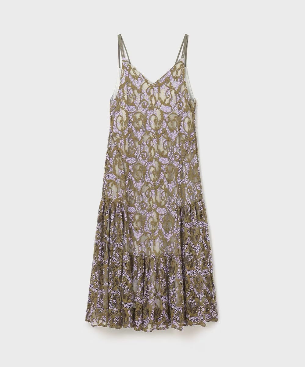 【仙台パルコ】 レースキャミロングワンピース カーキ 36 カーキ 36