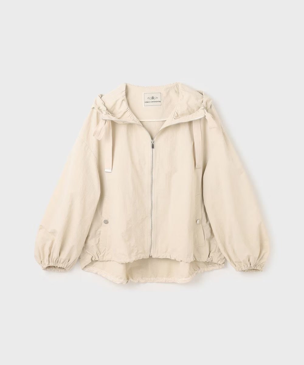  【仙台パルコ】 ナイロンバルーンフードジャケット ベージュ 36 ベージュ 36