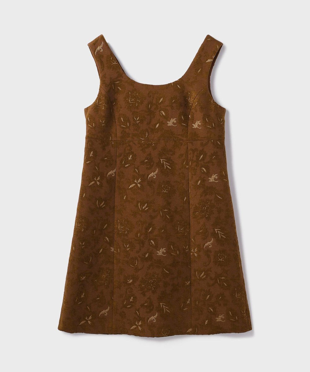 【仙台パルコ】サラサジャガードミニワンピース  ブラウン 38 ブラウン 38