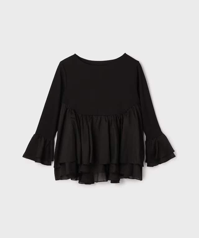 【仙台パルコ】フレアカットトップ ブラック 36 ブラック 36