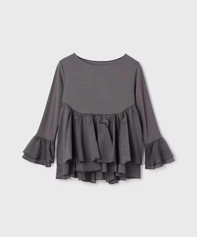 【仙台パルコ】フレアカットトップ グレー 36 グレー 36