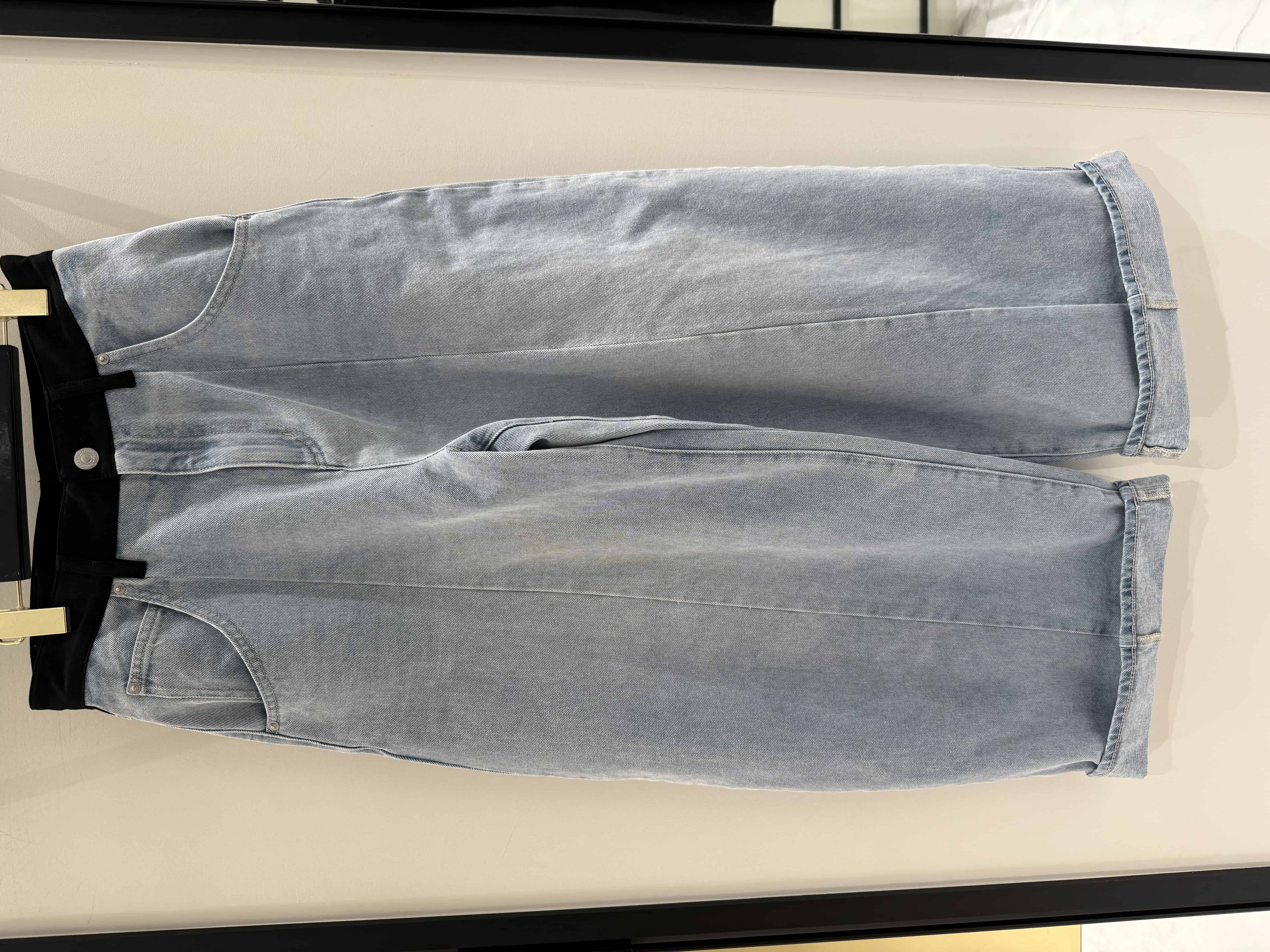 【仙台パルコ】クロップドバレルパンツ  サックス 38 サックス 38