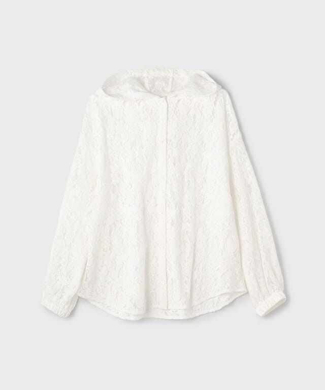 【仙台パルコ】コードレースフーディ ホワイト 36 ホワイト 36