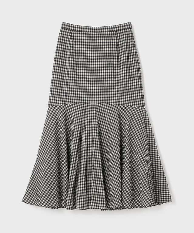 【仙台パルコ】チェックマーメイドスカート ベージュ 36 ベージュ 36