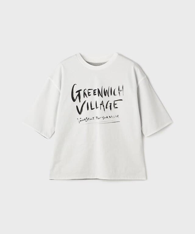 【仙台パルコ】レイヤードロゴTシャツ ホワイト 36 ホワイト 36