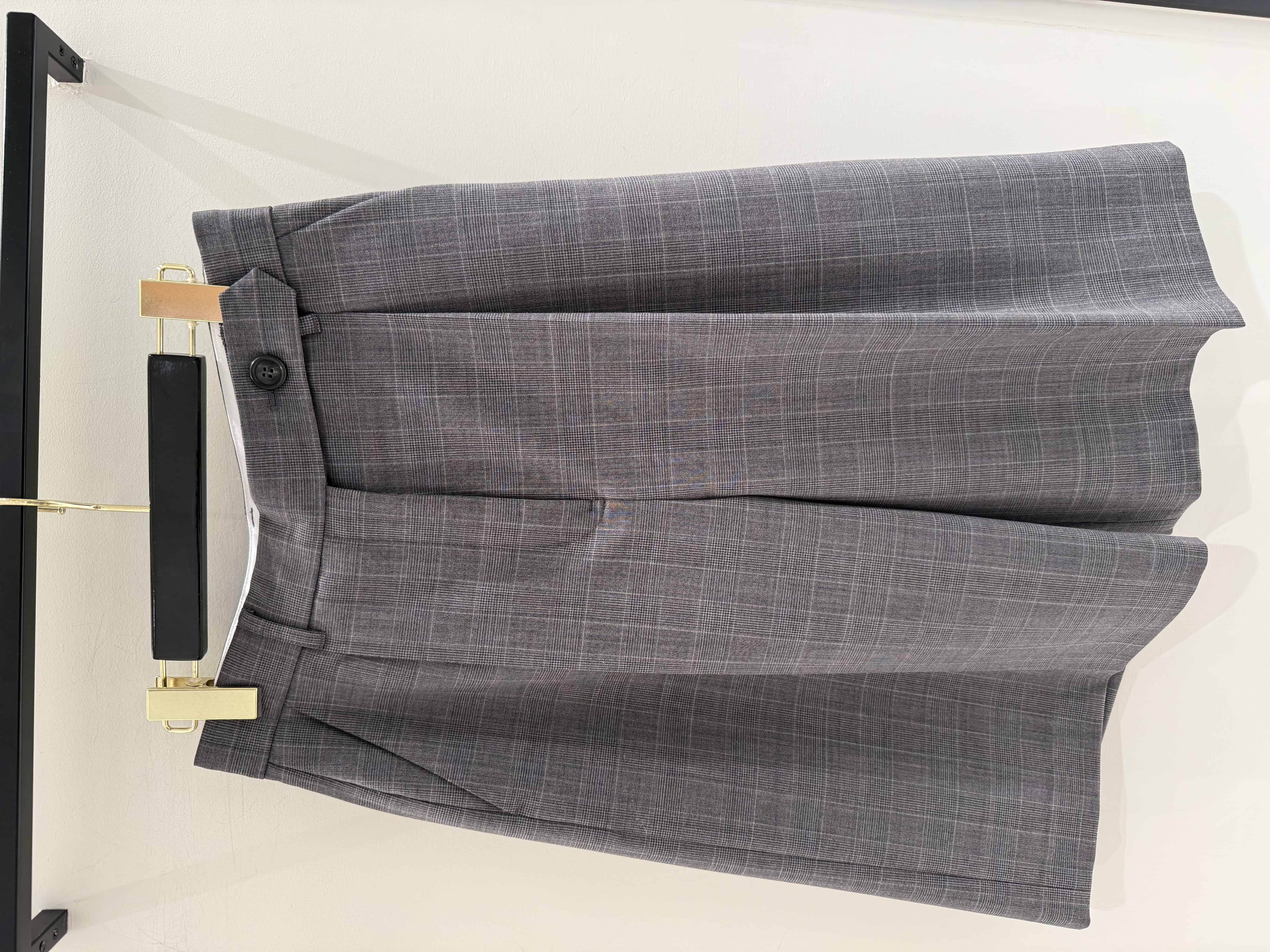 【仙台パルコ】スーツ地ハーフパンツ グレンチェック 36