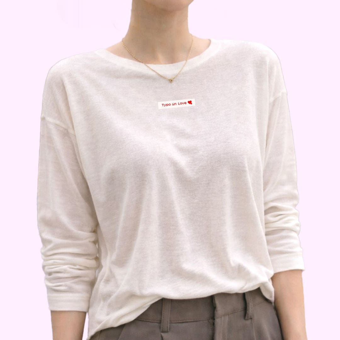 【恋するタイポ展】Typo in love シアーTシャツ