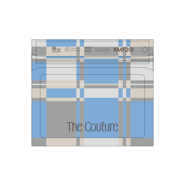 The Couture プリント ジッパーバッグ 中