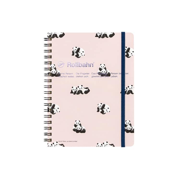 スミス パルコヤ上野限定 ロルバーン ポケット付メモ L 双子パンダ ふわふわ（ピンク）