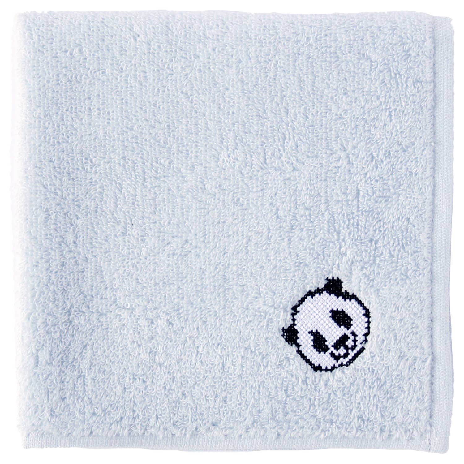 【上野限定】パンダタオル サックス 25㎝×25㎝