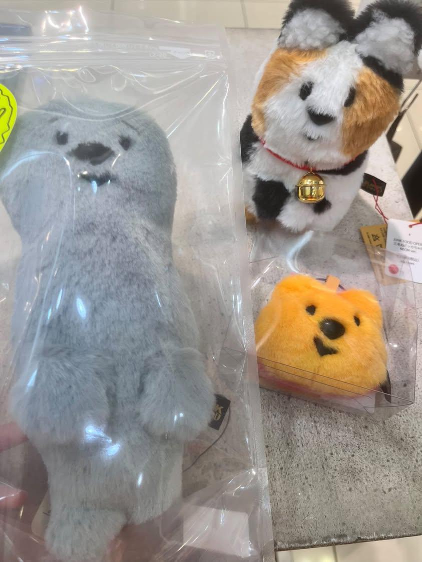 JUNKFOODOPERA 三毛ねこッカ、あざらしちゃん　ぬいぐるみ　キーリング