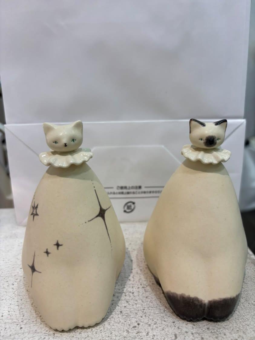 もりはるか　置物2点