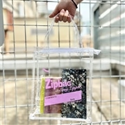 【Aquvii】ZIP BAG  (PURPLE)