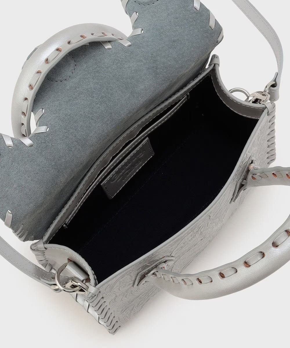 MiniRSHandbag-ga シルバー F