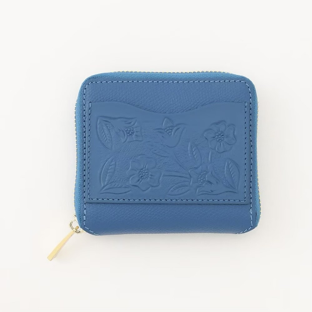 Emboss Wallet ブルー F