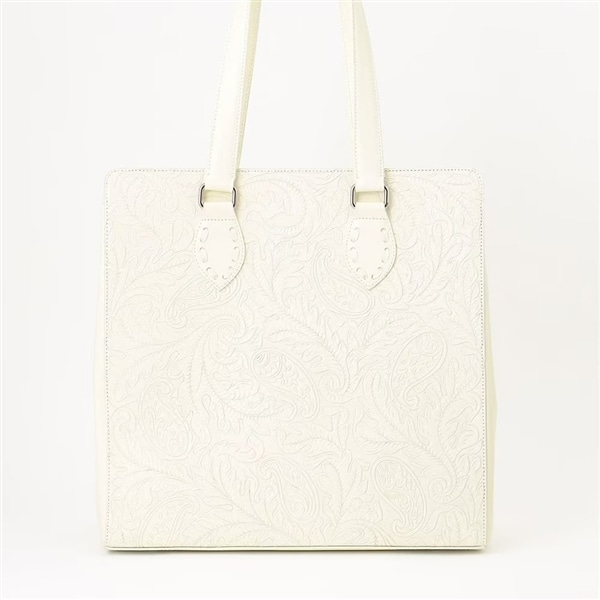 Leather Tote Bag ホワイト F