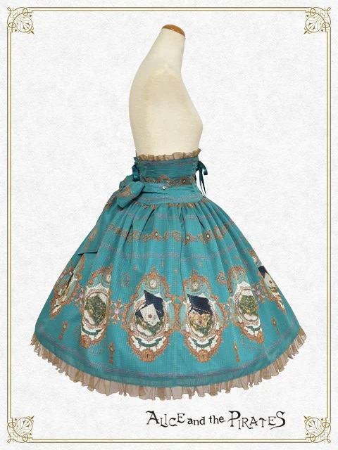 Mistical brilliance Jewely ～秘められた宝石の行方～柄 スカート（エメラルドグリーン） エメラルドグリーン